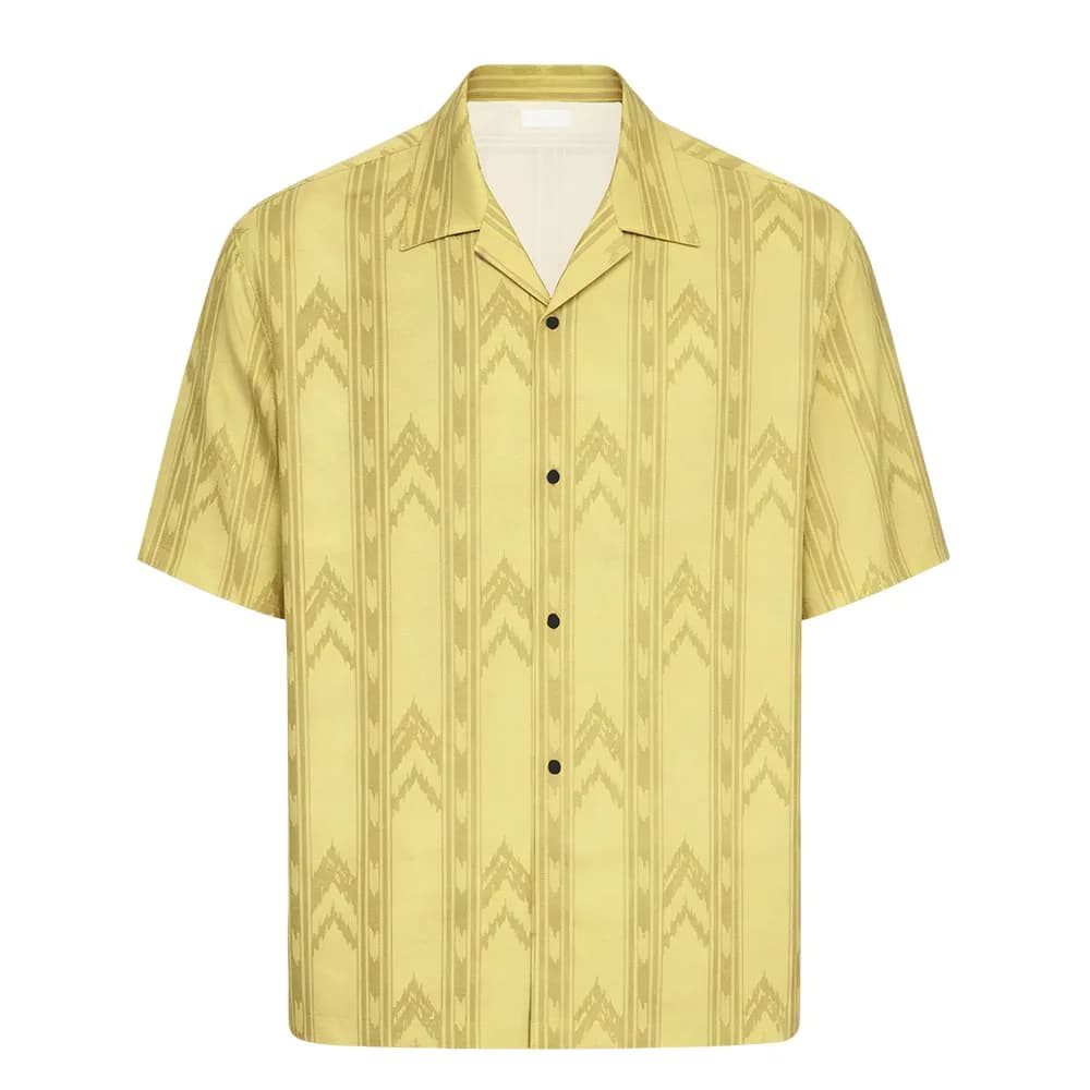 Chemises Horreur Backrooms à Boutons pour Hommes/Femmes, Manches Courtes, Col Cubain, Camisa Tendanc