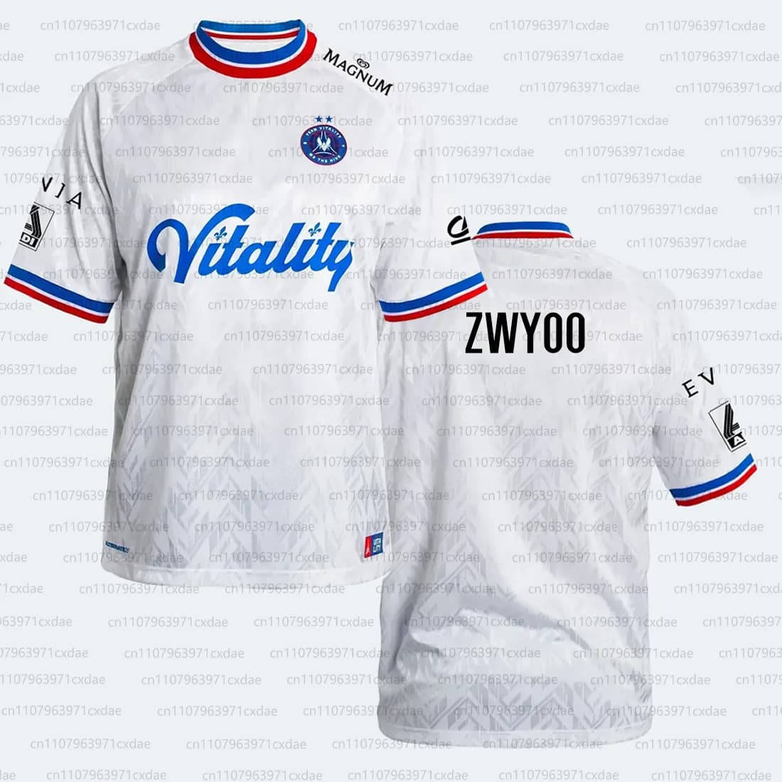 Deux étoiles vitalité équipe 2025 26 CS2 EPL maillots ZywOo Fans mode Streetwear uniforme Esports Cl
