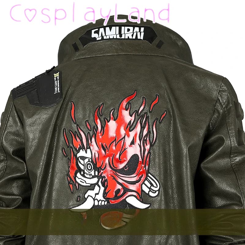 Punk 2077 homme V Cosplay Costume Faux cuir manteau chemise pantalon tenue ensemble complet taille p