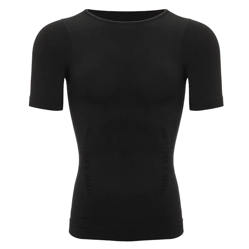 Hommes perte de poids Shapewear T-Shirt corps Shaper minceur Compression chemises gynécomastie maill
