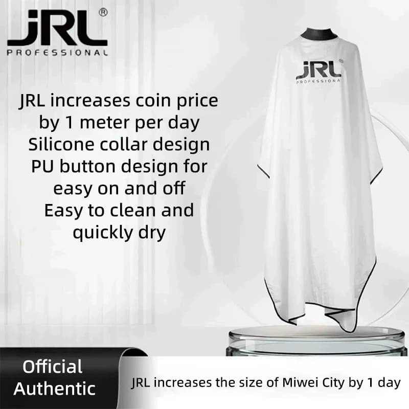 JRL /SC Tablier de Coiffure Professionnel Extensible 1,8 m pour Salon et Barbier, Col en Caoutchouc,
