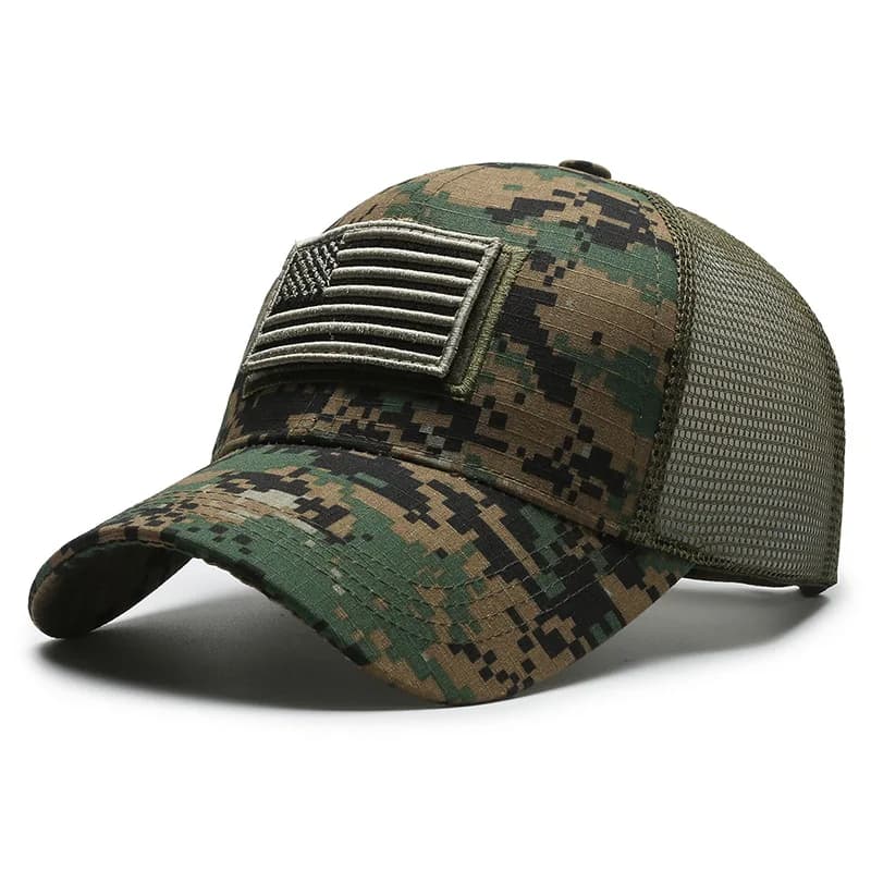 Casquette de Baseball Camouflage drapeau américain pour hommes, tactique respirante en plein air, ch