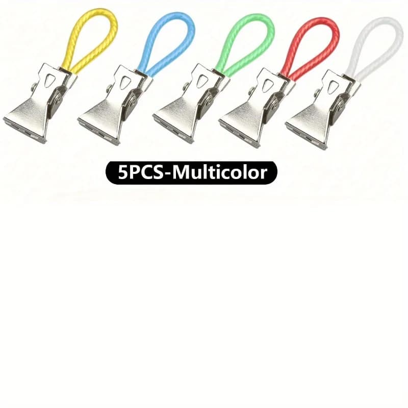 Clips de suspension pour serviettes, 5/10 pièces, Clip métallique coloré sur crochets, boucles, cint