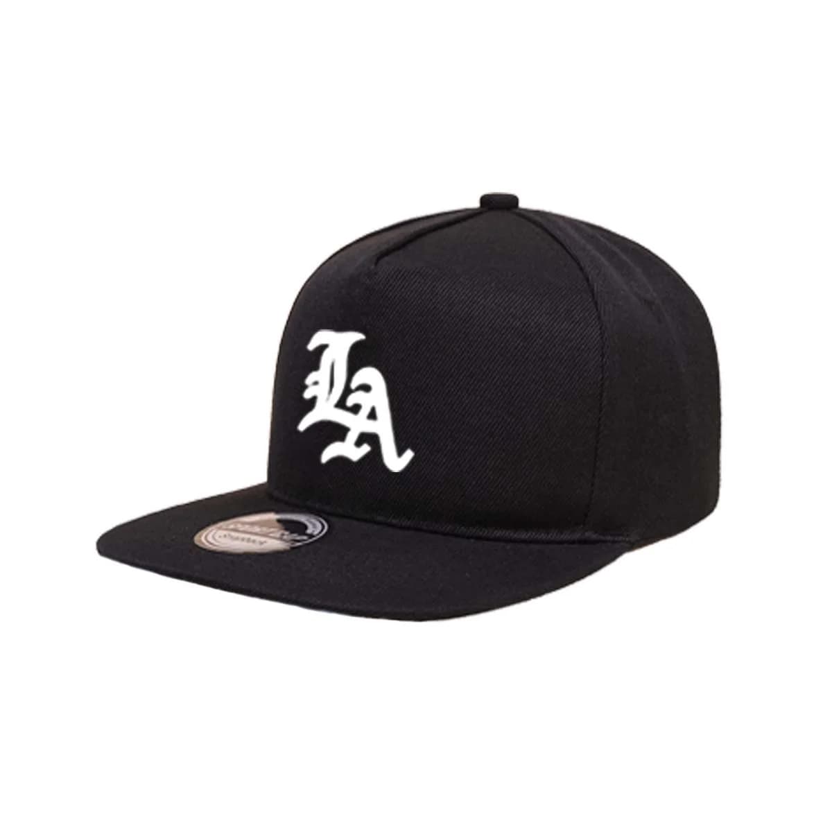 Casquette de baseball à bords plats Edgy LA Emblend, esthétique streetwear élégante, sangle réglable