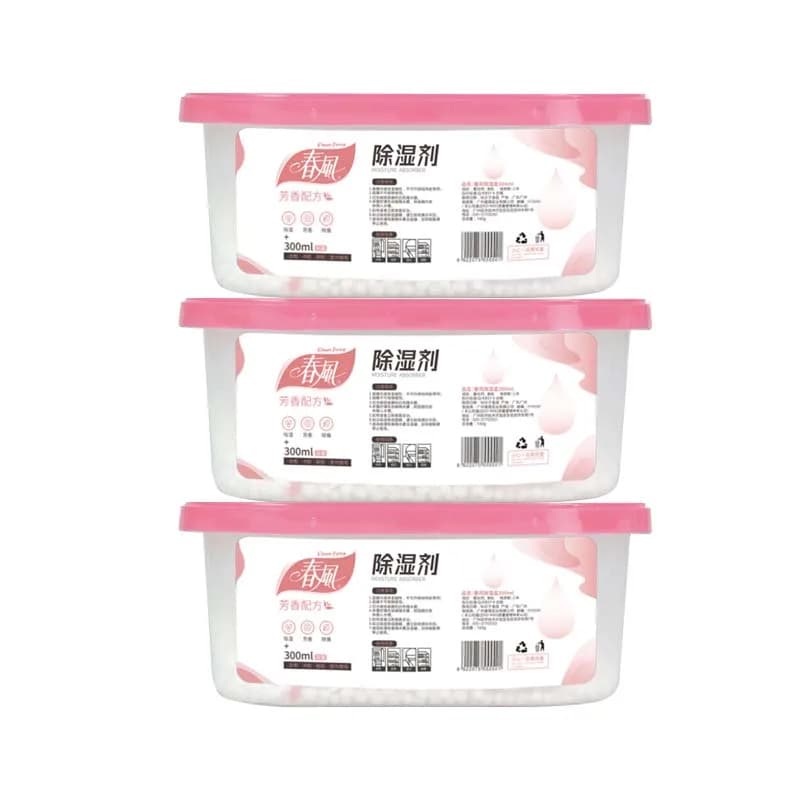 Absorbeur d'humidité pour garde-robe, 3 boîtes, boîte de déshumidification réutilisable et résistant