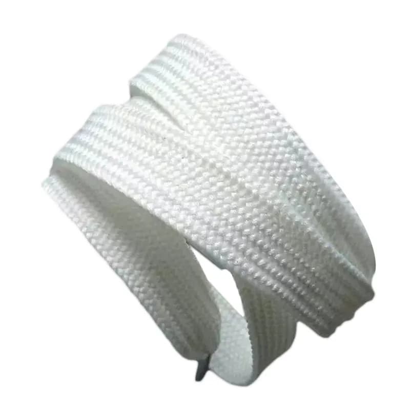 Lacets Plats Épais Sans artificiel asticité pour Chaussures de dehors, Accessoires Blancs de Loisirs