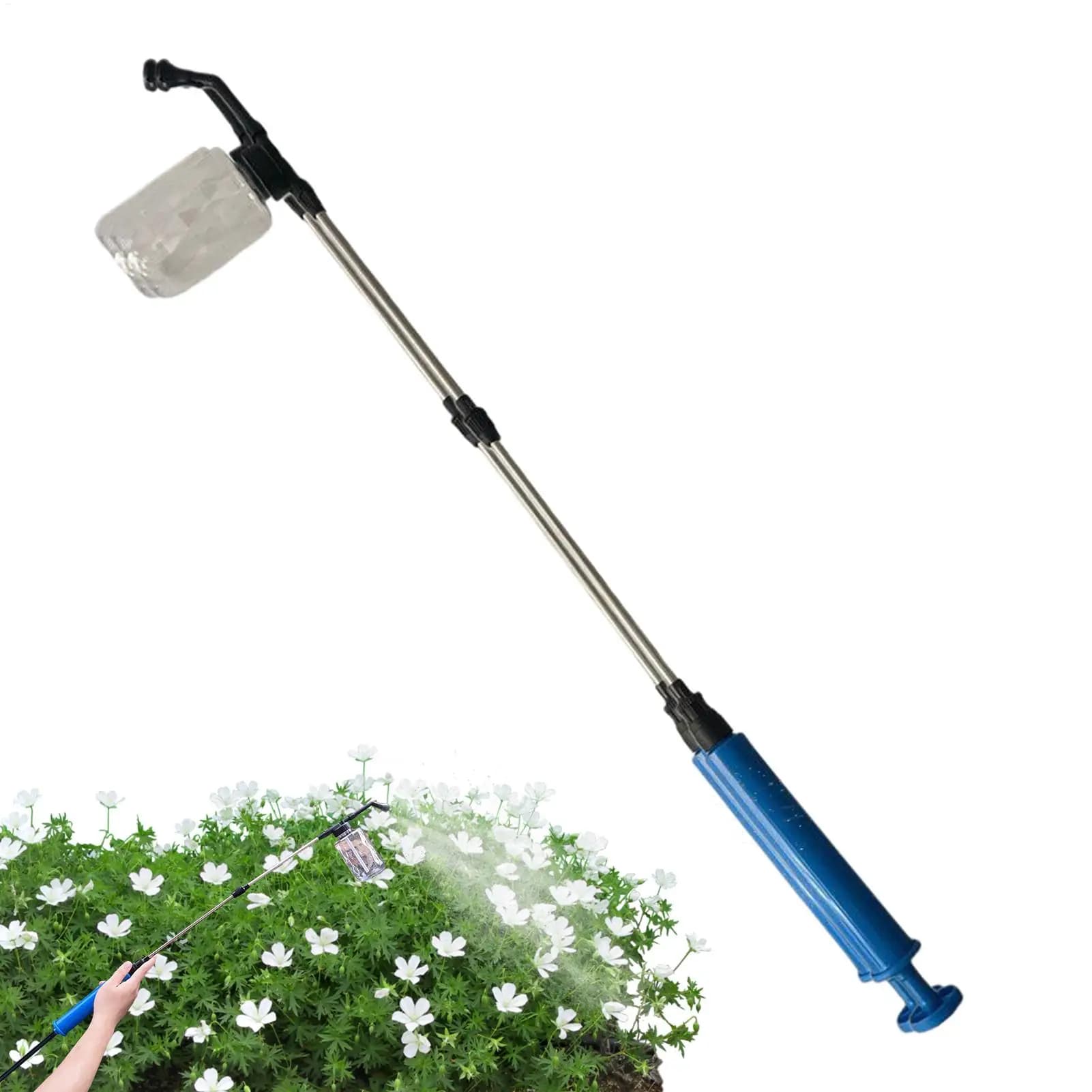 Pulvérisateur de poudre télescopique portable, outil de distribution de poudre pour serres intérieur