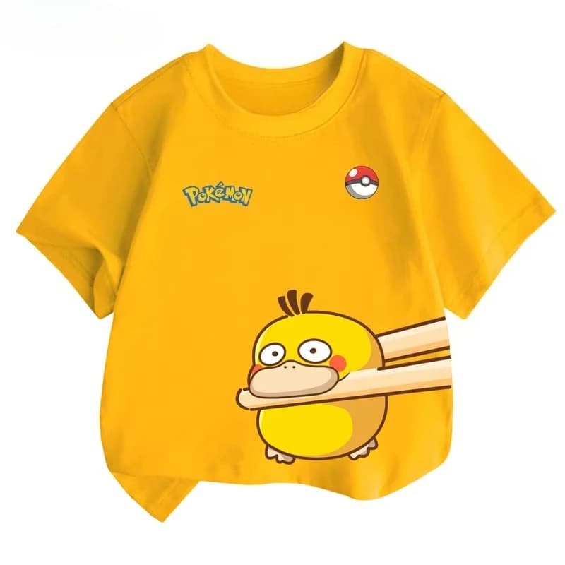 T-shirt imprimé mignon Pokémon Bulbasaur été 2026, 100 % coton, coupe ample, assorti pour toute la f