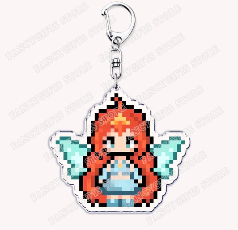 Porte-clés féerique Pixel de dessin animé mignon, pour accessoires, sac Stella Musa Tecna, porte-clé