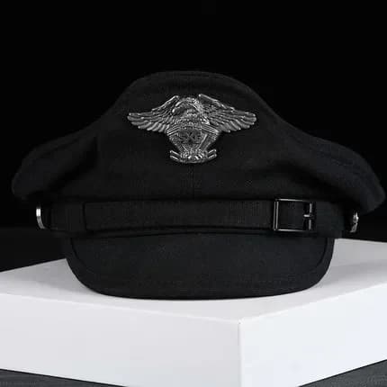 Casquette de marin rétro à visière de la marine pour hommes et femmes, chapeau militaire de printemp