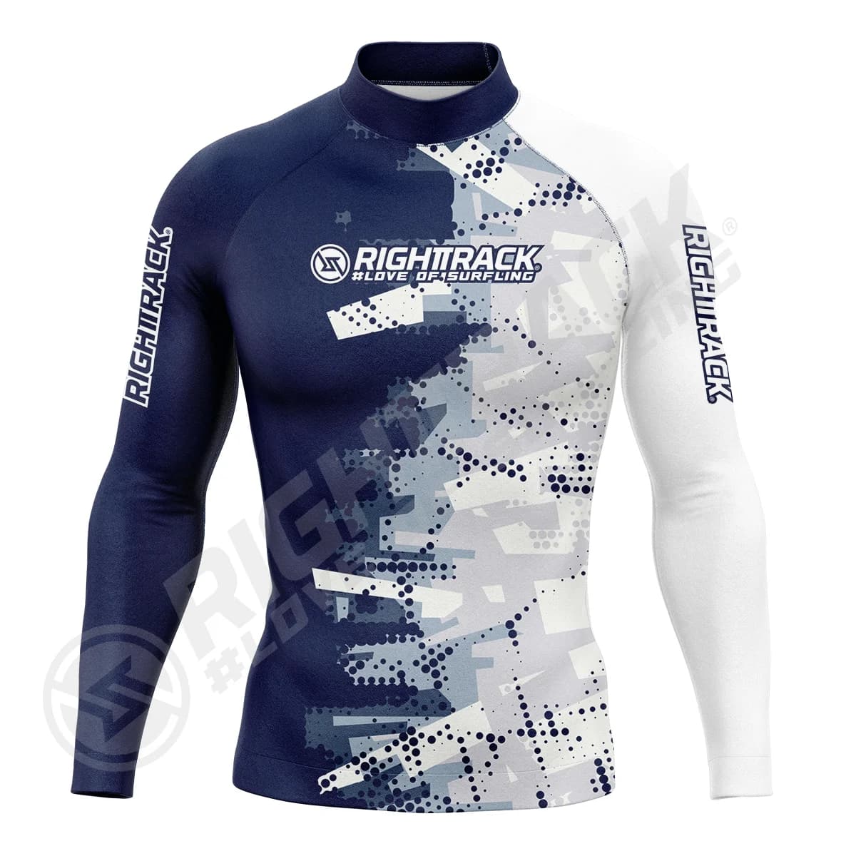 Nouvelle chemise de Surf pour hommes Spray camouflage Lycra Rashguard RIGHTTRACK Surf vêtements de s