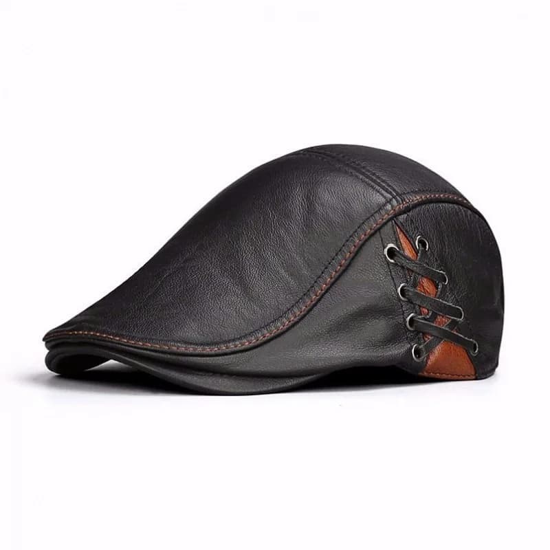 Casquette/béret de baseball en peau de mouton pour hommes – Chapeaux de mode décontractés d'automne