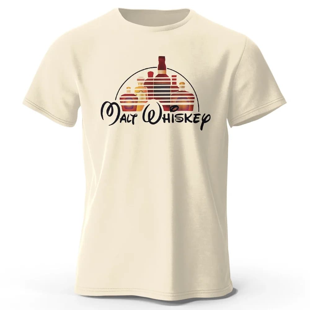T-Shirt imprimé whisky malte pour hommes et femmes, 100% coton, surdimensionné, graphique drôle, hau