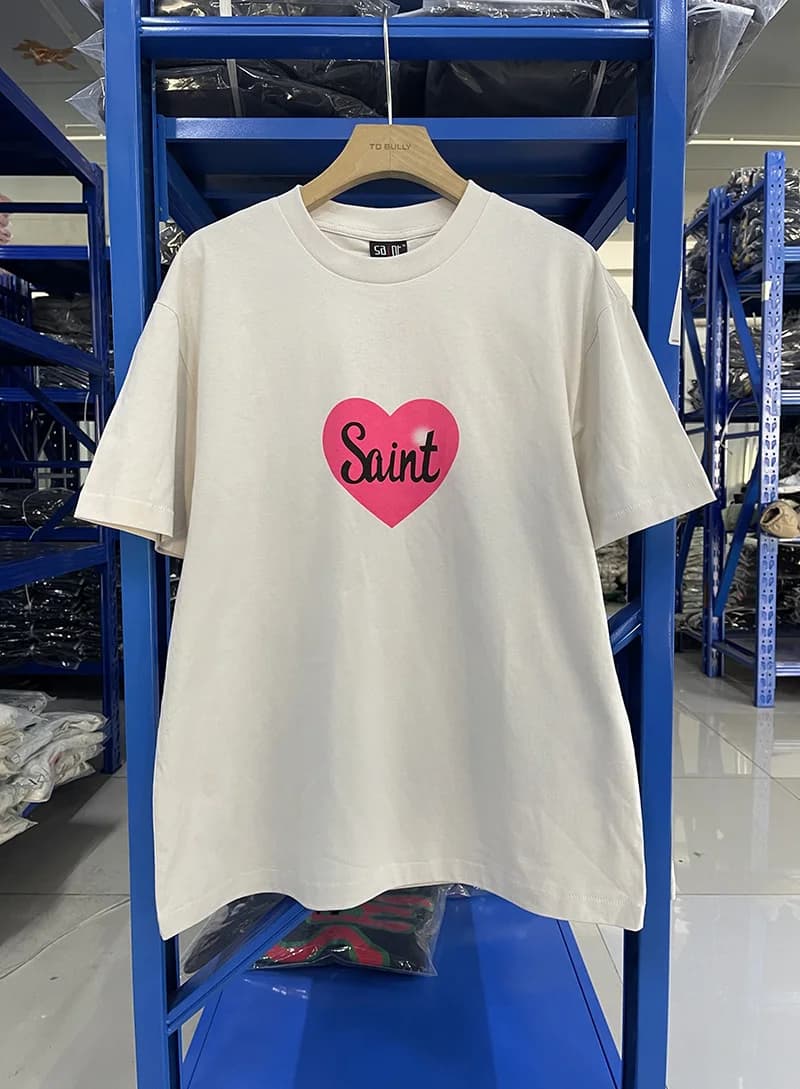 Style de course bleu SAINT à manches longues t-shirt hommes femme Vintage lavé Do Old High Street le