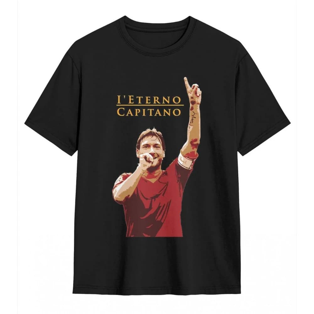 T-shirt graphique pour homme Francisco Totti, coupe classique, tissu doux et confortable, tissu de q