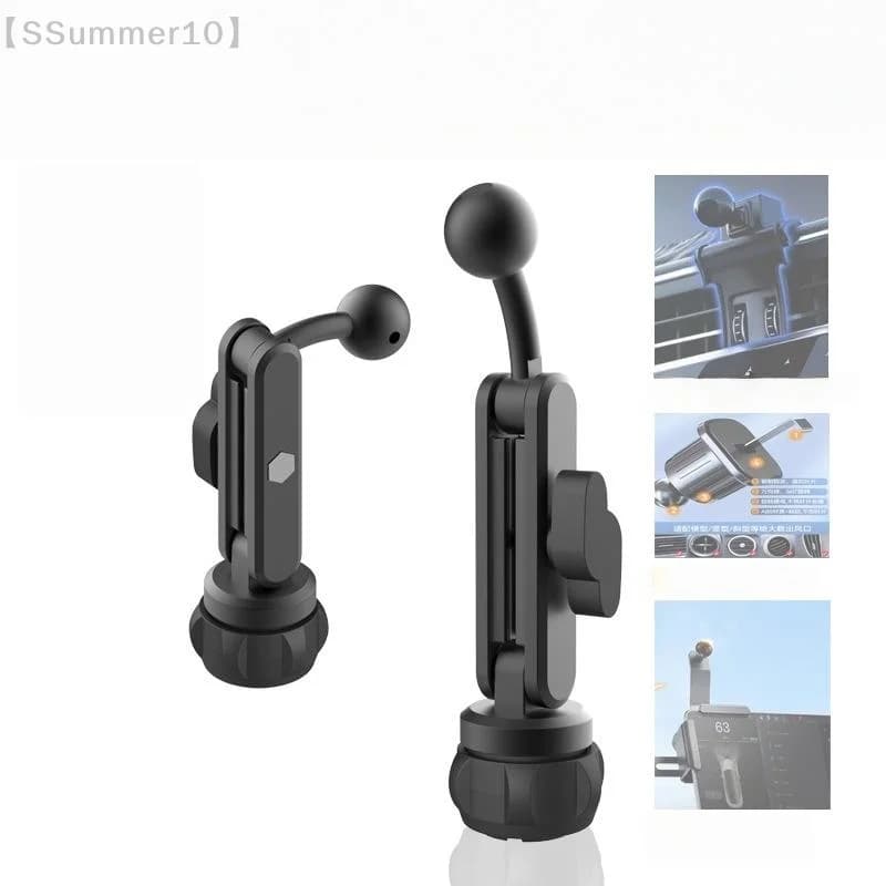 【SSummer10】Alliage d'aluminium 360 °   Support de téléphone rotatif - Tige d'extension à tête sphéri