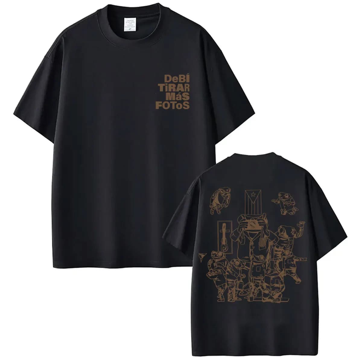 T-shirt du célèbre rappeur Bad Bunny, Debi Tirar Mas Fotos DTMF World Tour, T-shirts tendance pour h