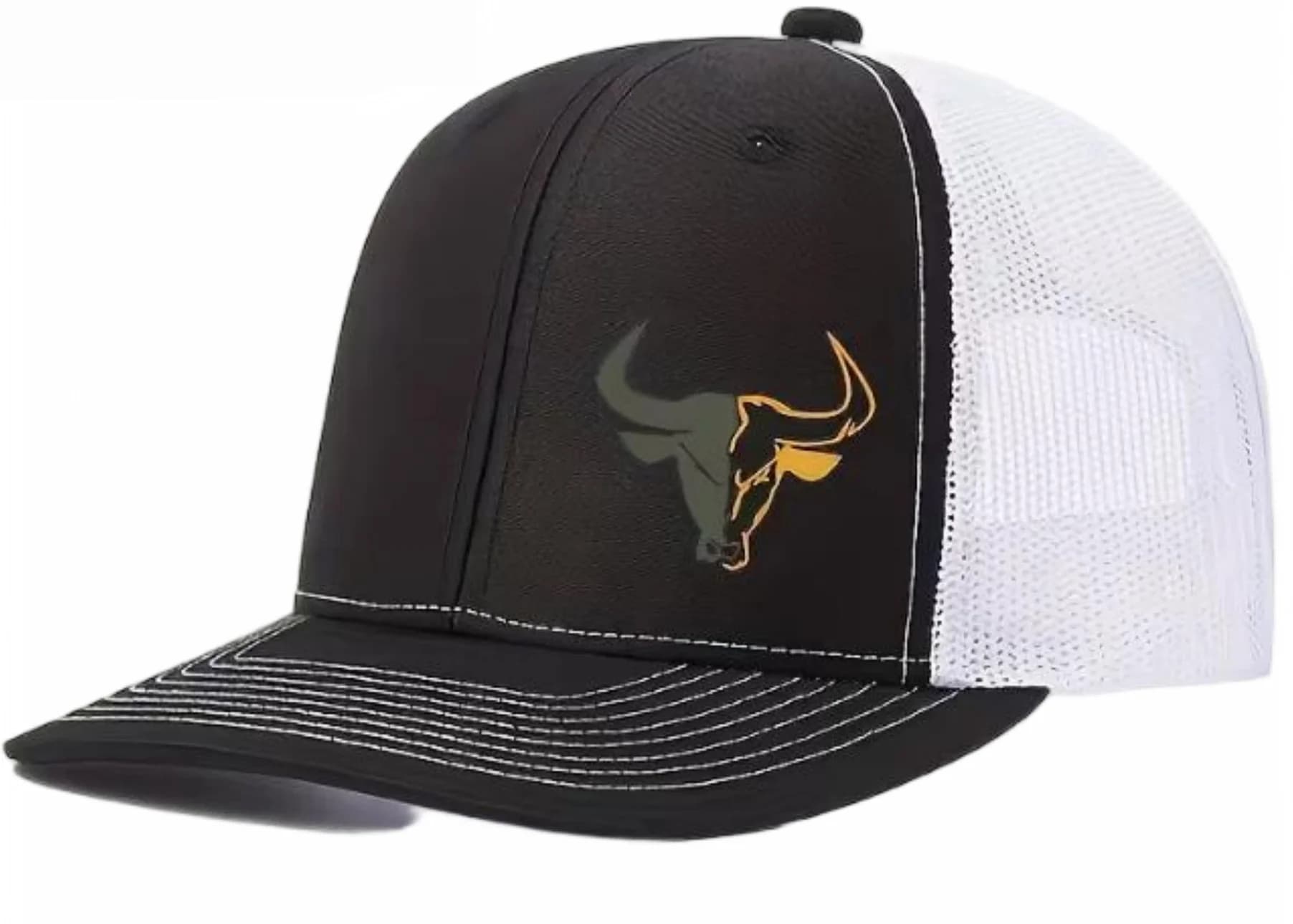 Casquettes en maille respirante à imprimé tête de taureau, casquette de camionneur Richardson pour l