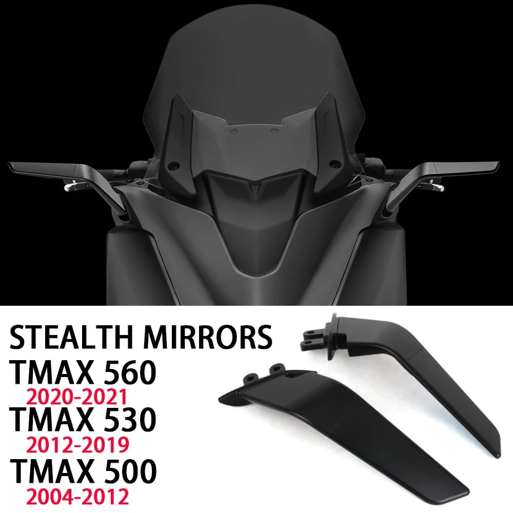 Rétroviseurs de moto pour Yamaha TMAX 500 T-MAX 530 T-MAX560, rétroviseurs furtifs TMAX560, Kits de 
