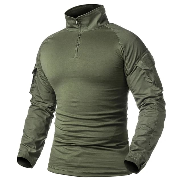 Hommes armée américaine tactique Multicam militaire Combat noir T-Shirt à manches longues CP Camoufl