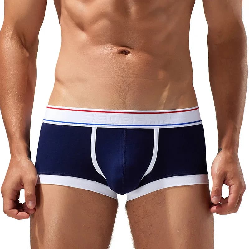 Caleçons pour hommes SEOBEAN – Nouveauté 2026 – Boxers confortables en coton respirant à coupe basse