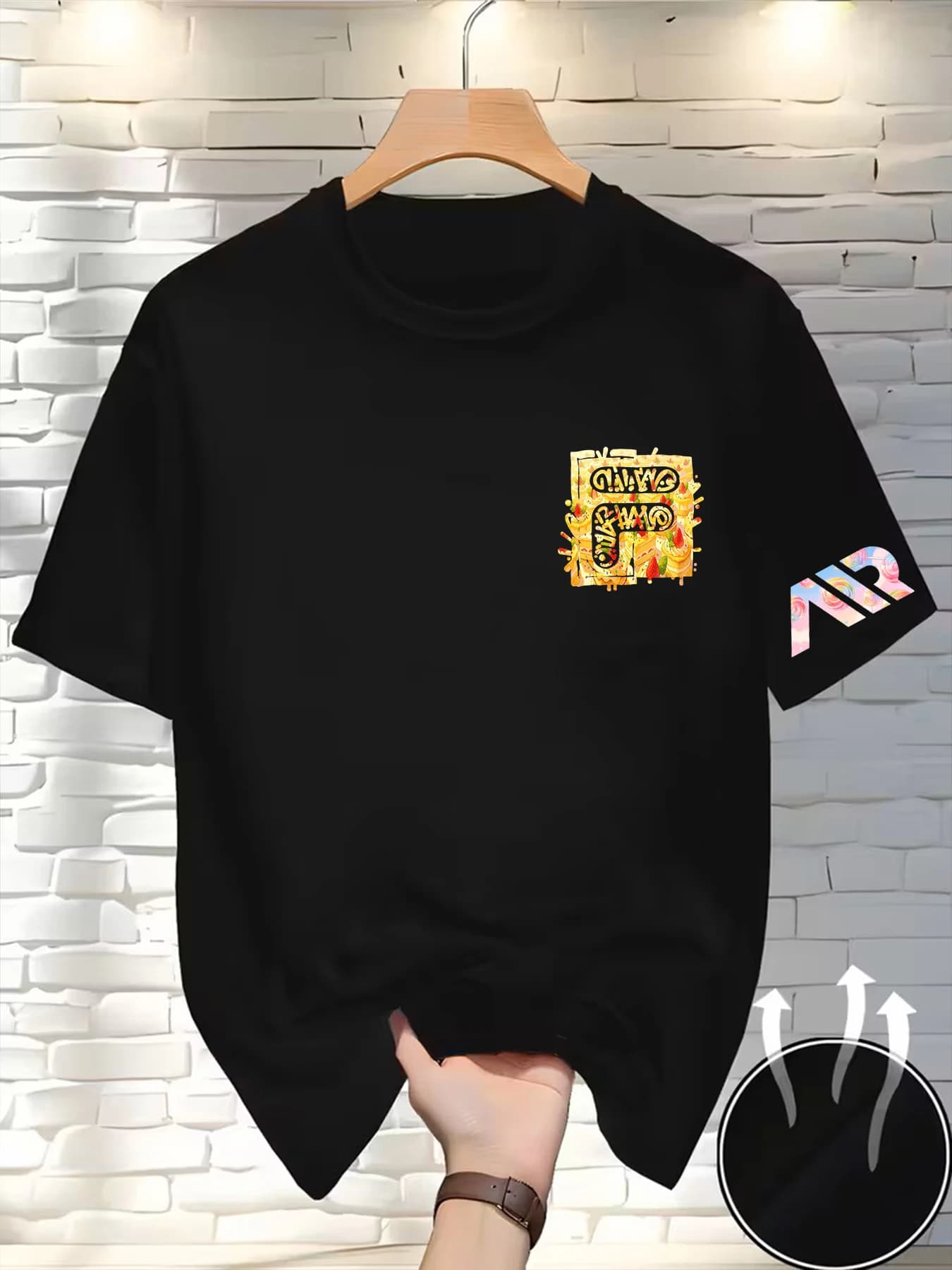 T-shirt décontracté à col ras du cou pour hommes/femmes, imprimé renard et léopard, tendance Y2K, ha