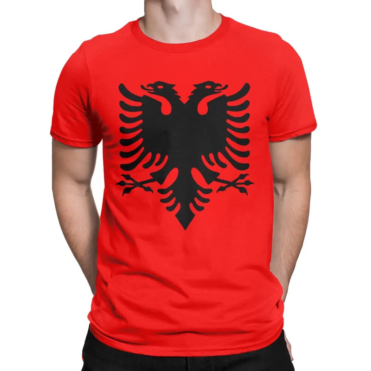 T-shirt manches courtes col rond homme, 100% coton, JA ian Feel Tale Of The Eagle Fashion, vêtements