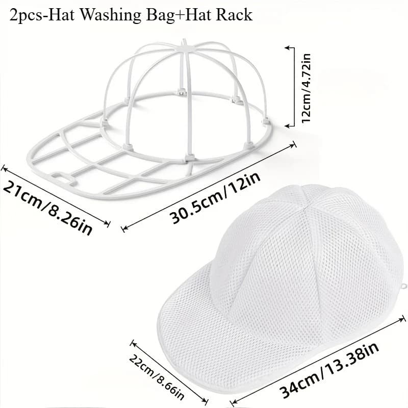 Support de lavage pour casquettes de baseball et sac de lavage en filet pour machine à laver, access