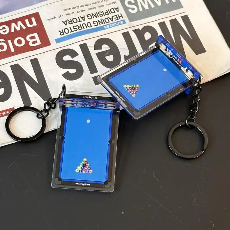 Porte-clés en acrylique 3D en forme de ring de boxe, pendentif créatif pour les amateurs de sports d