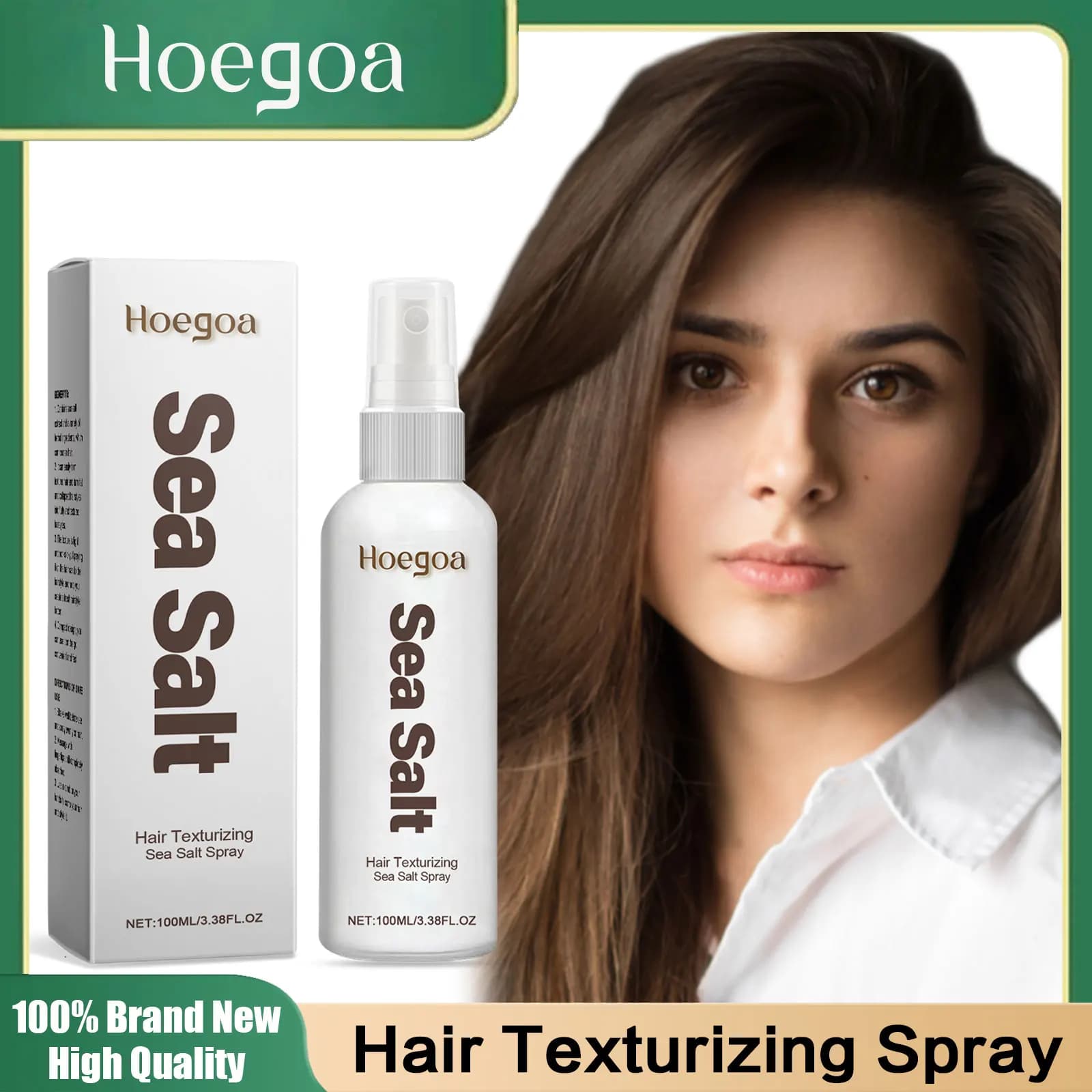 Shampoing sec au sel de mer, texturisant capillaire longue durée pour capturer les coiffures, style 