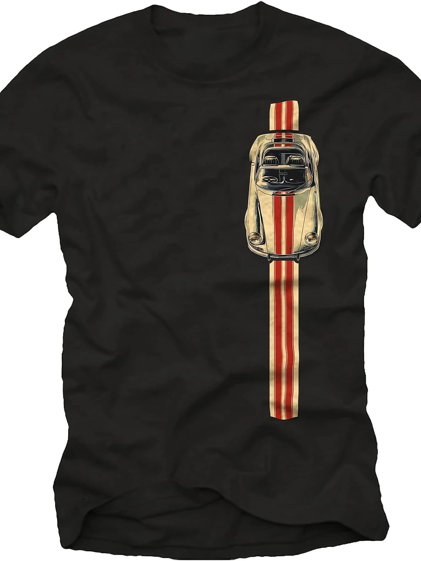 T-shirt pour homme Motorsport, design voiture de course et tuning rétro, doux, parfait pour la maiso