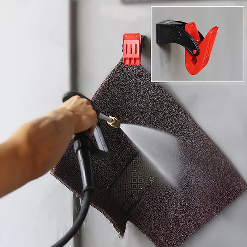 Pince de Lavage de Tapis Multifonctionnelle, Pince à Polymères pour Livres de Voiture, Crochets pour