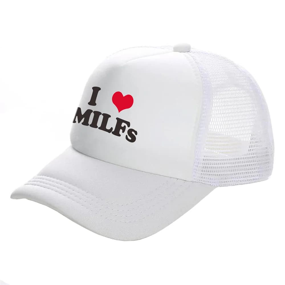 J'aime les MILFS casquettes de camionneur hommes drôle Humor chapeau casquette de Baseball Cool été 