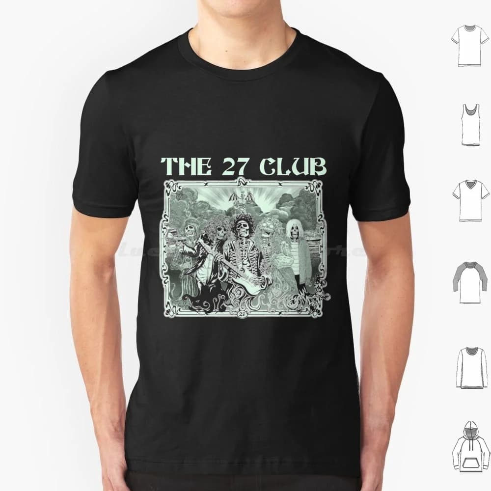 Le 27 Club t-shirt coton hommes femmes bricolage impression Jim Morrison portes musique Morrison Jim