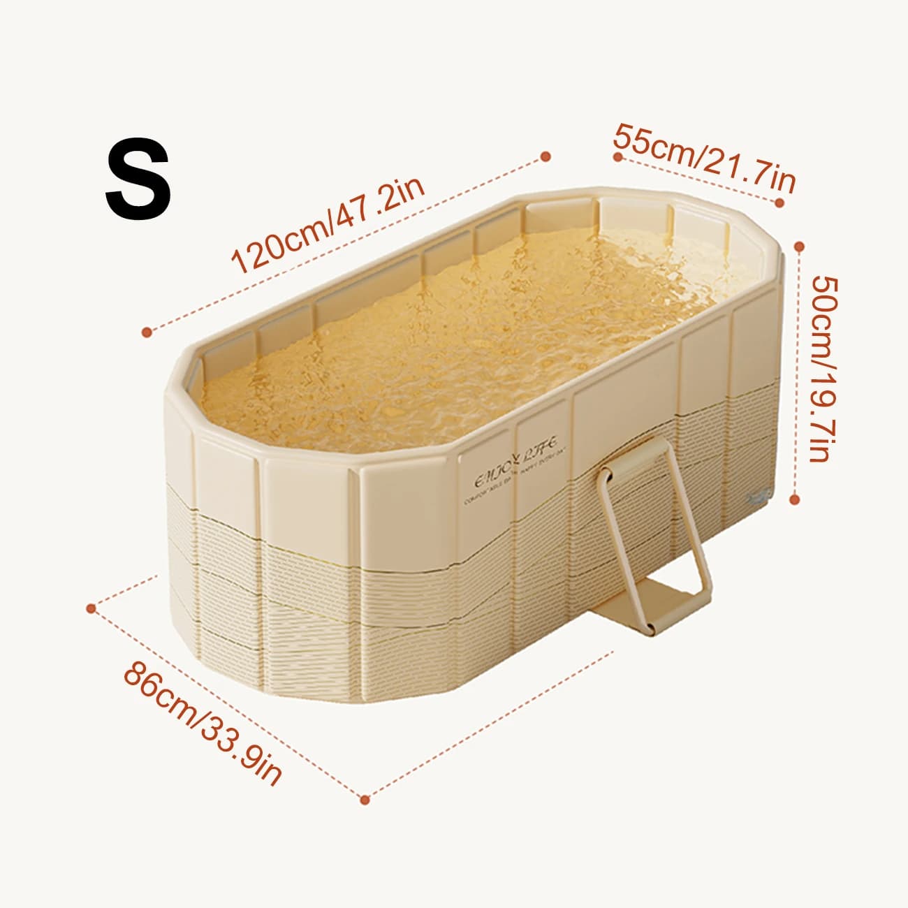 Grande baignoire pliable non gonflable, baignoire portable, adaptée aux baignoires de cour intérieur