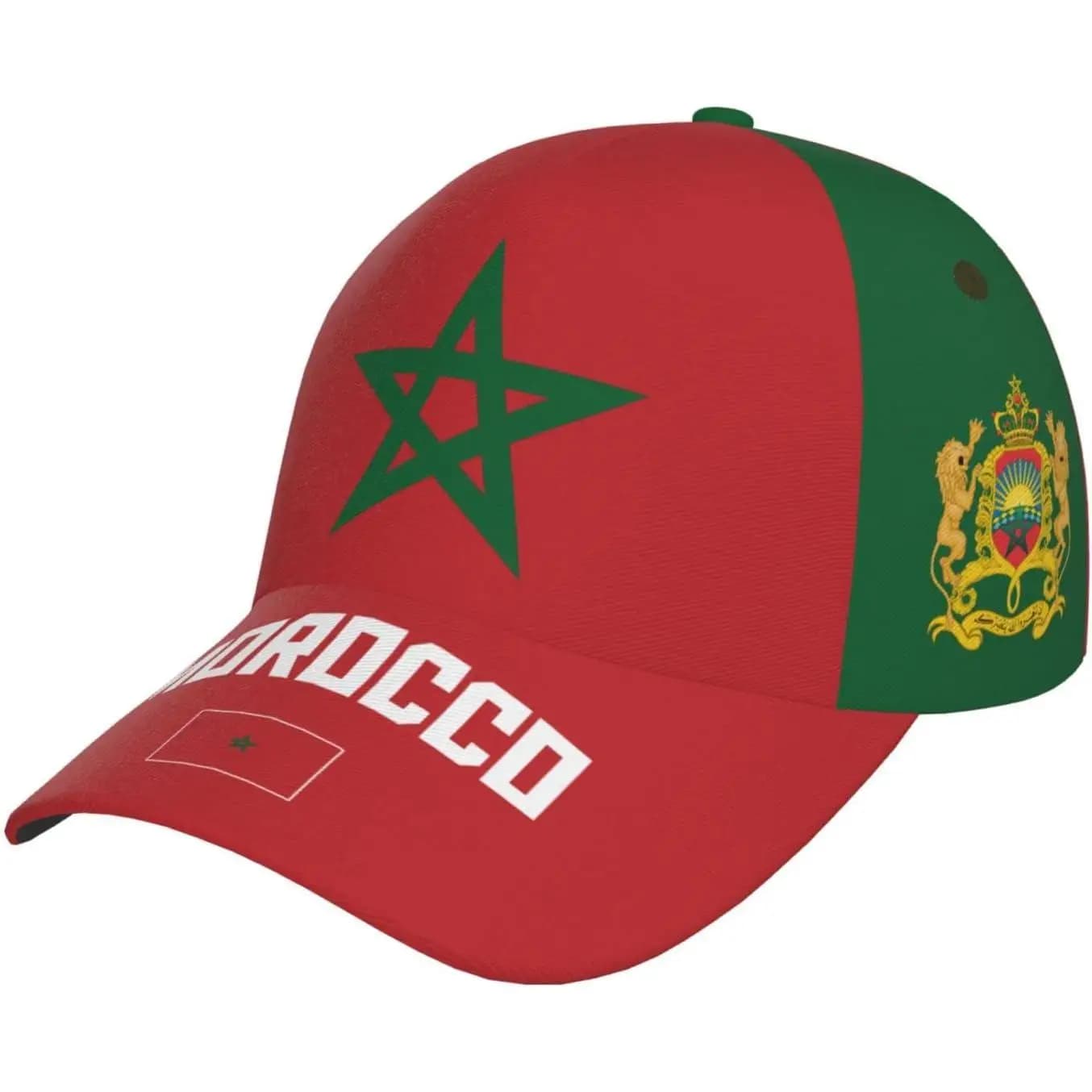 Casquette de Baseball drapeau marocain Cool, impression complète 3D, chapeau réglable unisexe pour a