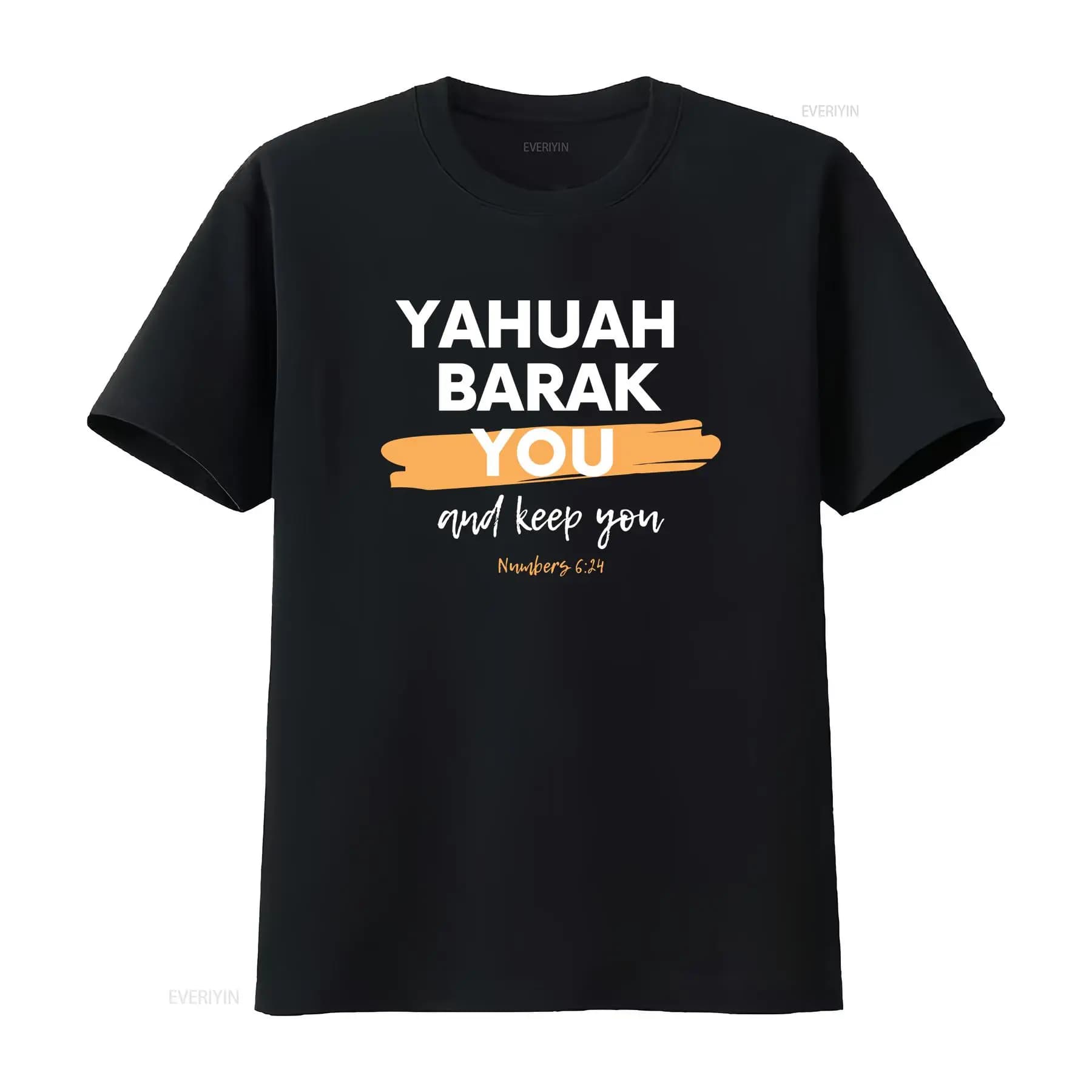 Yahuah Barak vous Softstyle t-shirt la plus haute vintage lavé vêtements de créateur de mode haut po