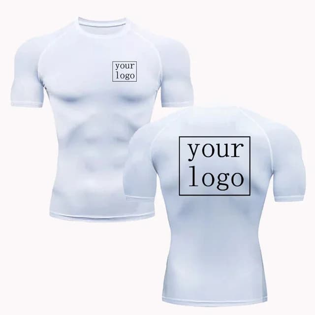 Nouveau t-shirt de Compression personnalisé votre Logo de conception haut hommes femmes imprimer con