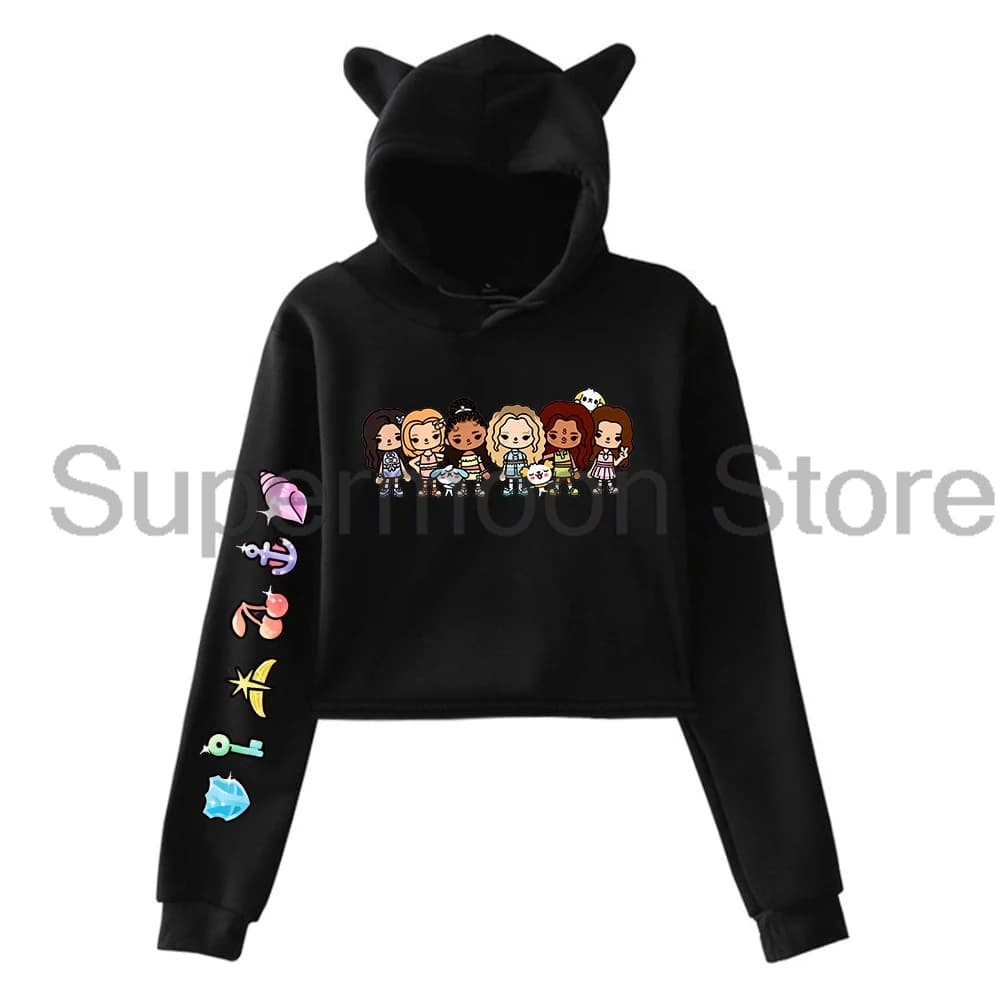 Kpop Katseye Anime Logo sweat à capuche 2025 beau Chaos Tour oreilles de chat sweat à capuche à manc