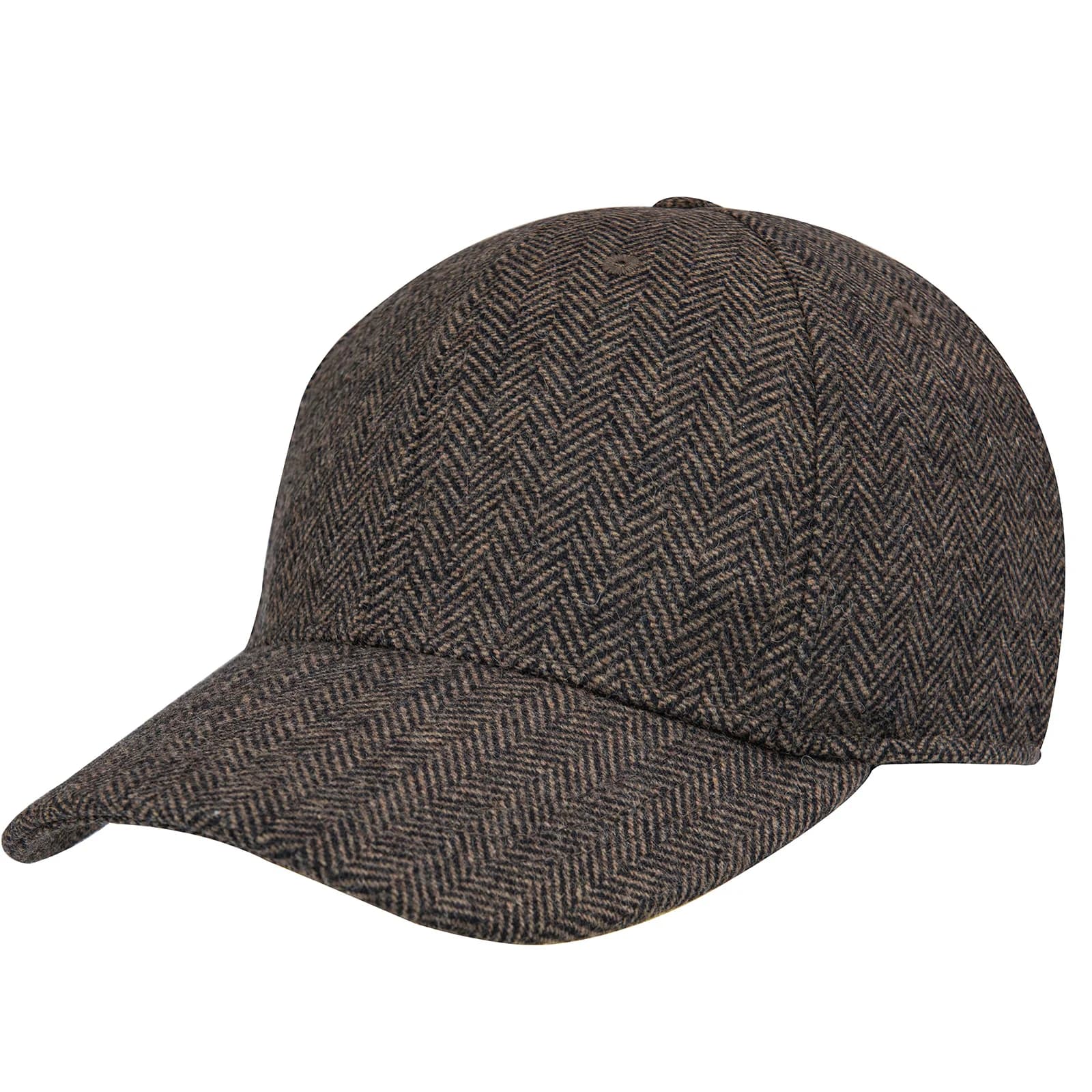 Botvela – casquette de Baseball en Tweed à chevrons pour hommes, chapeau ajusté en mélange de laine,