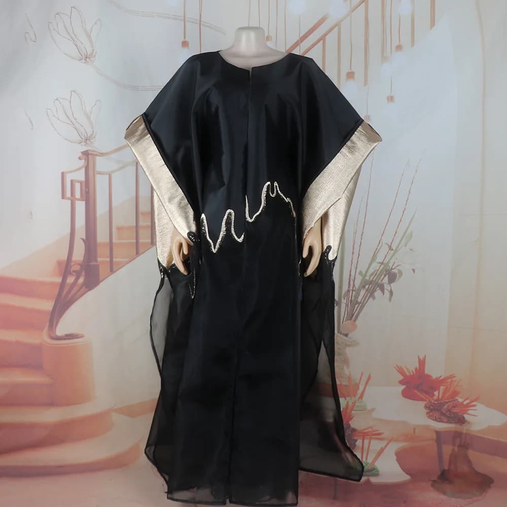 Ensemble deux pièces tendance avec lingerie en dentelle, robe boubou pour femmes, vêtements en tissu