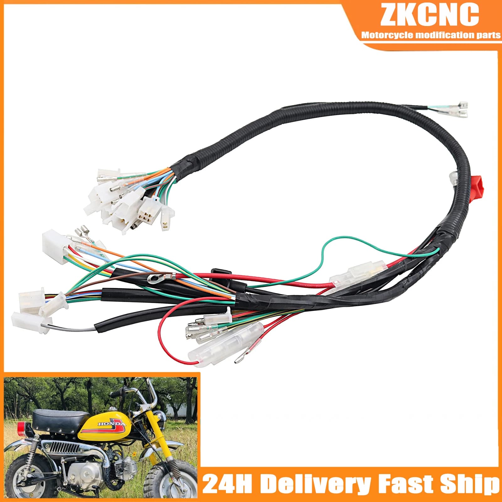 Câblage électrique SFP Analyste de Végét, Accessoires de moto pour Honda Z50, Z50A, Z50J, Z50R, JC70