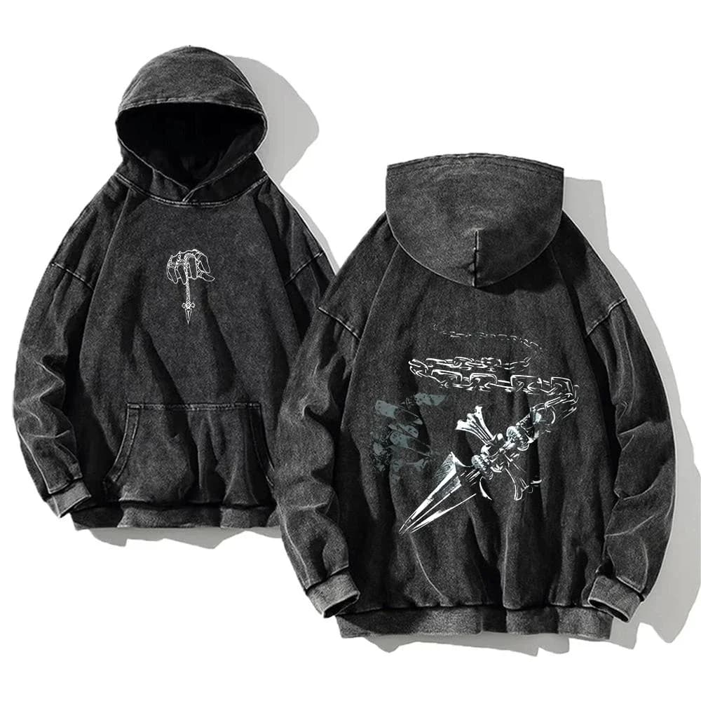 Sweats à capuche déFlexCollege manga pour hommes, pull Harajuku, contient des vêtements en coton PVD