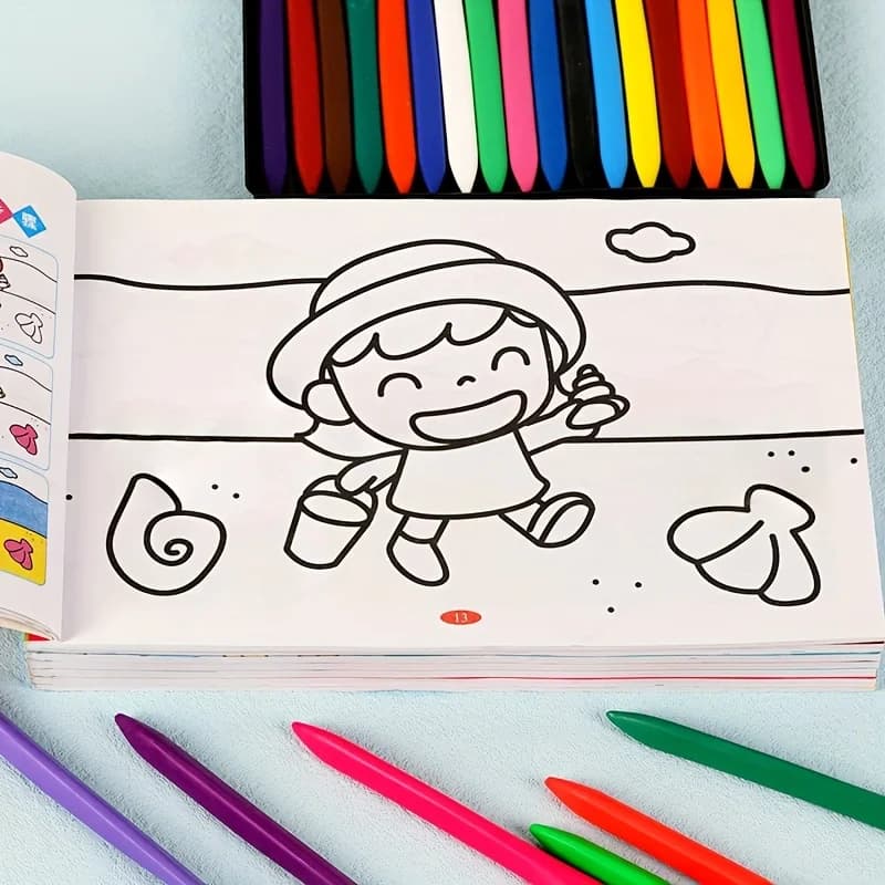 Livre de coloriage pour enfants-livre de dessin Doodle, cadeau d'anniversaire et de vacances, livre 