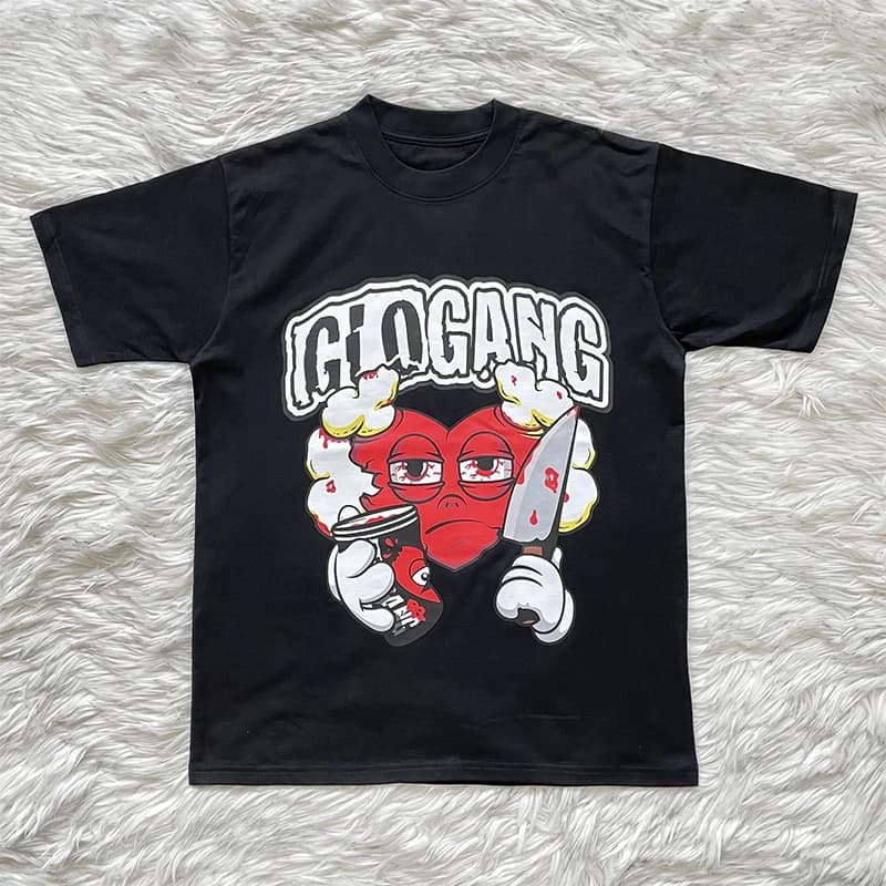 Glo Gang Boyz Worldwide T-shirt à manches courtes imprimé dessin animé