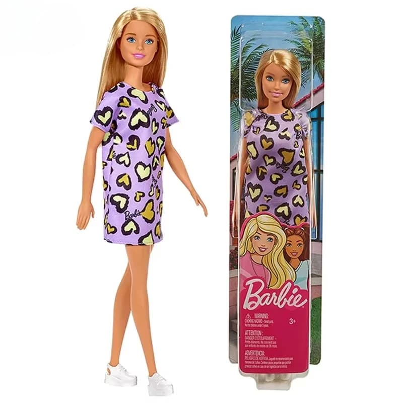 Poupées Barbie originales FashionMust, série de base, motif en forme de cœur doux, jouets habnommée 