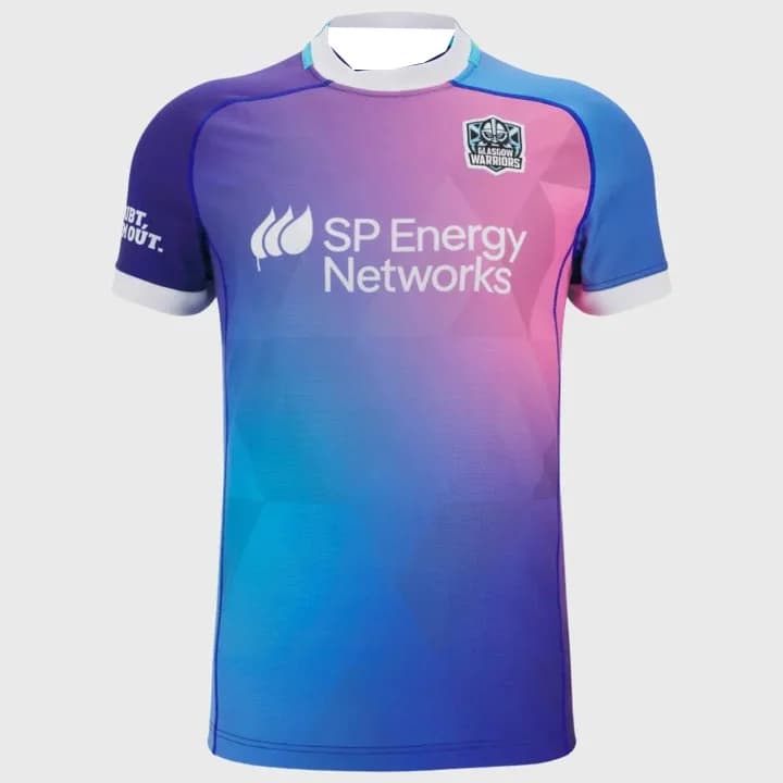 Nouveau Maillot de Rugby d'Entraînement Imprimé 3D Glasgow Warriors 2026 pour Hommes, T-shirt Y2K Ov