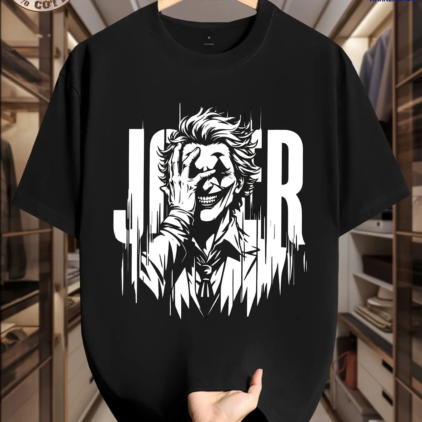 T-shirt Joker à manches courtes pour hommes et femmes au printemps, en été, en automne et en hiver, 