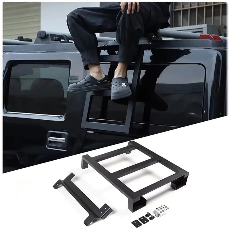 Échelle de toit en alliage d'aluminium pour Hummer H2 2003-2009, accessoires de modification automob