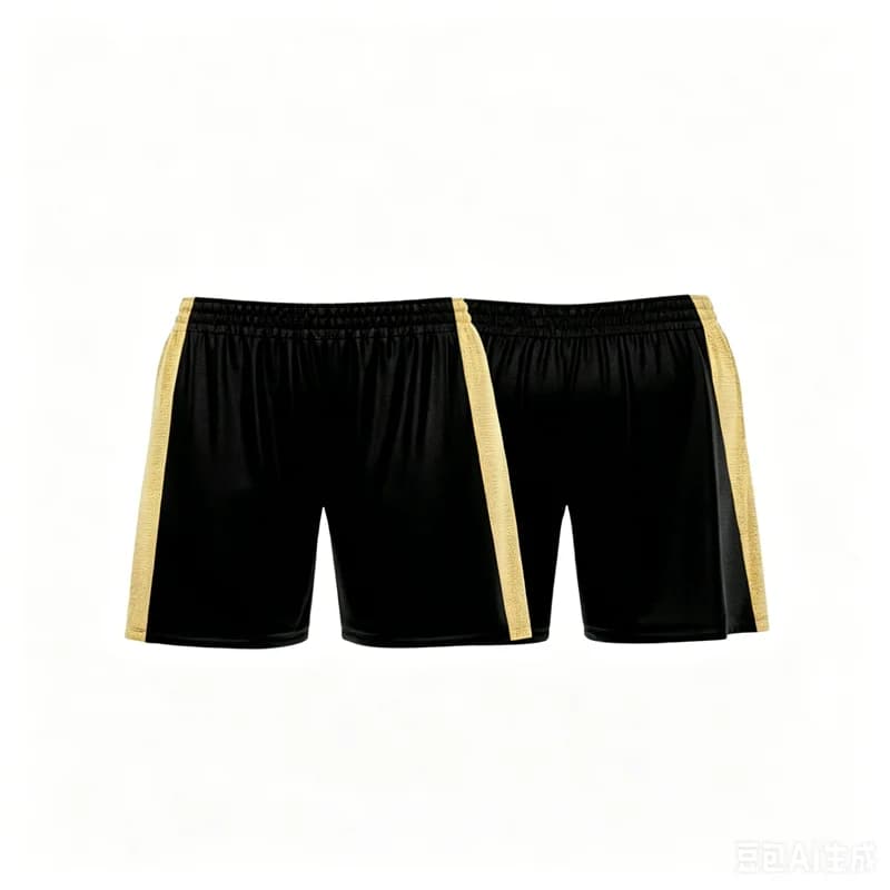 Short de plage beige et noir personnalisé, respirant et tendance pour l'été